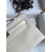 Hermes Kelly Pochette Handmade Bag In Nata Swift Calfskin Hermes Kelly Pochette Handmade Bag In Nata Swift Calfskin