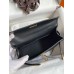 Hermes Kelly Pochette Handmade Bag In Black Swift Calfskin Hermes Kelly Pochette Handmade Bag In Black Swift Calfskin
