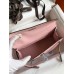 Hermes Kelly Pochette Handmade Bag In Rose Sakura Swift Calfskin Hermes Kelly Pochette Handmade Bag In Rose Sakura Swift Calfskin