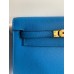 Hermes Kelly Danse II Bag In Blue Hydra Evercolor Calfskin Hermes Kelly Danse II Bag In Blue Hydra Evercolor Calfskin