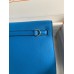 Hermes Kelly Danse II Bag In Blue Hydra Evercolor Calfskin Hermes Kelly Danse II Bag In Blue Hydra Evercolor Calfskin