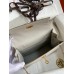 Hermes Kelly Danse II Bag In Pearl Grey Evercolor Calfskin Hermes Kelly Danse II Bag In Pearl Grey Evercolor Calfskin