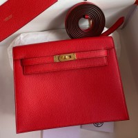 Hermes Kelly Danse II Bag In Red Evercolor Calfskin Hermes Kelly Danse II Bag In Red Evercolor Calfskin
