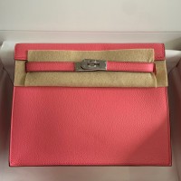 Hermes Kelly Danse II Bag In Rose Lipstick Evercolor Calfskin Hermes Kelly Danse II Bag In Rose Lipstick Evercolor Calfskin