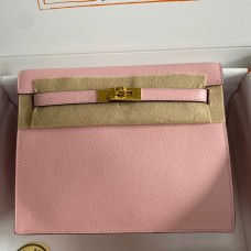 Hermes Kelly Danse II Bag In Rose Sakura Evercolor Calfskin Hermes Kelly Danse II Bag In Rose Sakura Evercolor Calfskin