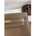 Hermes Kelly Danse II Bag In Taupe Evercolor Calfskin Hermes Kelly Danse II Bag In Taupe Evercolor Calfskin