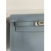 Hermes Kelly Danse II Bag In Blue Lin Evercolor Calfskin Hermes Kelly Danse II Bag In Blue Lin Evercolor Calfskin