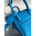 Hermes Mini Lindy Handmade Bag In Blue Frida Clemence Leather Hermes Mini Lindy Handmade Bag In Blue Frida Clemence Leather