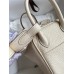 Hermes Mini Lindy Handmade Bag In Nata Clemence Leather Hermes Mini Lindy Handmade Bag In Nata Clemence Leather