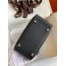 Hermes Mini Lindy Handmade Bag In Black Clemence Leather Hermes Mini Lindy Handmade Bag In Black Clemence Leather