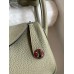 Hermes Mini Lindy Handmade Bag In Sauge Clemence Leather Hermes Mini Lindy Handmade Bag In Sauge Clemence Leather