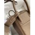 Hermes Mini Lindy Handmade Bag In Taupe Clemence Leather Hermes Mini Lindy Handmade Bag In Taupe Clemence Leather