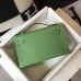 Hermes Kelly Pochette Bag In Vert Criquet Epsom Leather Hermes Kelly Pochette Bag In Vert Criquet Epsom Leather
