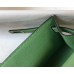 Hermes Kelly Pochette Bag In Vert Criquet Epsom Leather Hermes Kelly Pochette Bag In Vert Criquet Epsom Leather