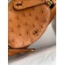 Hermes Mini Lindy Handmade Bag In Gold Ostrich Leather Hermes Mini Lindy Handmade Bag In Gold Ostrich Leather