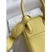Hermes Mini Lindy Handmade Bag In Jaune Poussin Swift Leather Hermes Mini Lindy Handmade Bag In Jaune Poussin Swift Leather
