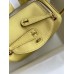 Hermes Mini Lindy Handmade Bag In Jaune Poussin Swift Leather Hermes Mini Lindy Handmade Bag In Jaune Poussin Swift Leather