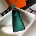 Hermes Kelly Pochette Bag In Vert Veronese Epsom Leather Hermes Kelly Pochette Bag In Vert Veronese Epsom Leather