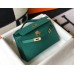 Hermes Kelly Pochette Bag In Vert Veronese Epsom Leather Hermes Kelly Pochette Bag In Vert Veronese Epsom Leather