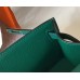 Hermes Kelly Pochette Bag In Vert Veronese Epsom Leather Hermes Kelly Pochette Bag In Vert Veronese Epsom Leather