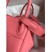 Hermes Mini Lindy Handmade Bag In Rose Lipstick Swift Leather Hermes Mini Lindy Handmade Bag In Rose Lipstick Swift Leather