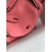 Hermes Mini Lindy Handmade Bag In Rose Lipstick Swift Leather Hermes Mini Lindy Handmade Bag In Rose Lipstick Swift Leather