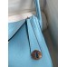 Hermes Lindy 26 Handmade Bag In Blue Atoll Clemence Leather Hermes Lindy 26 Handmade Bag In Blue Atoll Clemence Leather