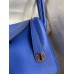 Hermes Lindy 26 Handmade Bag In Blue Electric Clemence Leather Hermes Lindy 26 Handmade Bag In Blue Electric Clemence Leather