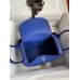 Hermes Lindy 26 Handmade Bag In Blue Electric Clemence Leather Hermes Lindy 26 Handmade Bag In Blue Electric Clemence Leather