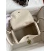 Hermes Lindy 26 Handmade Bag In Craie Clemence Leather Hermes Lindy 26 Handmade Bag In Craie Clemence Leather