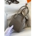 Hermes Lindy 26 Handmade Bag In Etain Clemence Leather Hermes Lindy 26 Handmade Bag In Etain Clemence Leather