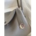 Hermes Lindy 26 Handmade Bag In Etain Clemence Leather Hermes Lindy 26 Handmade Bag In Etain Clemence Leather