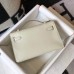 Hermes Kelly Pochette Bag In White Epsom Leather Hermes Kelly Pochette Bag In White Epsom Leather