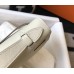 Hermes Kelly Pochette Bag In White Epsom Leather Hermes Kelly Pochette Bag In White Epsom Leather