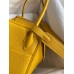 Hermes Lindy 26 Handmade Bag In Jaune Ambre Clemence Leather