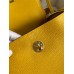 Hermes Lindy 26 Handmade Bag In Jaune Ambre Clemence Leather