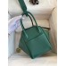 Hermes Lindy 26 Handmade Bag In Malachite Clemence Leather Hermes Lindy 26 Handmade Bag In Malachite Clemence Leather