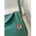 Hermes Lindy 26 Handmade Bag In Malachite Clemence Leather Hermes Lindy 26 Handmade Bag In Malachite Clemence Leather
