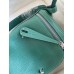 Hermes Lindy 26 Handmade Bag In Malachite Clemence Leather Hermes Lindy 26 Handmade Bag In Malachite Clemence Leather