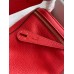 Hermes Lindy 26 Handmade Bag In Red Clemence Leather Hermes Lindy 26 Handmade Bag In Red Clemence Leather