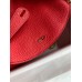 Hermes Lindy 26 Handmade Bag In Red Clemence Leather Hermes Lindy 26 Handmade Bag In Red Clemence Leather