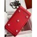 Hermes Lindy 26 Handmade Bag In Red Clemence Leather Hermes Lindy 26 Handmade Bag In Red Clemence Leather