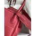 Hermes Lindy 26 Handmade Bag In Ruby Clemence Leather Hermes Lindy 26 Handmade Bag In Ruby Clemence Leather