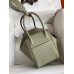 Hermes Lindy 26 Handmade Bag In Sauge Clemence Leather Hermes Lindy 26 Handmade Bag In Sauge Clemence Leather