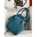 Hermes Lindy 26 Handmade Bag In Vert Bosphore Clemence Leather Hermes Lindy 26 Handmade Bag In Vert Bosphore Clemence Leather