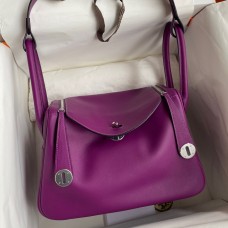 Hermes Lindy 26 Handmade Bag In Anemone Swift Calfskin Hermes Lindy 26 Handmade Bag In Anemone Swift Calfskin