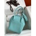 Hermes Lindy 26 Handmade Bag In Blue Atoll Swift Calfskin Hermes Lindy 26 Handmade Bag In Blue Atoll Swift Calfskin