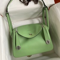 Hermes Lindy 26 Handmade Bag In Vert Cypres Swift Calfskin Hermes Lindy 26 Handmade Bag In Vert Cypres Swift Calfskin