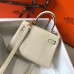 Hermes Kelly 20cm Bag In Craie Clemence Leather GHW Hermes Kelly 20cm Bag In Craie Clemence Leather GHW
