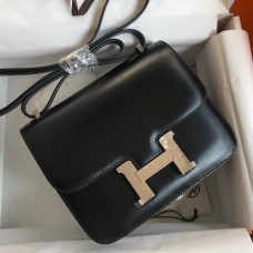 Hermes Constance 18 Handmade Bag In Black Box Calf Leather Hermes Constance 18 Handmade Bag In Black Box Calf Leather